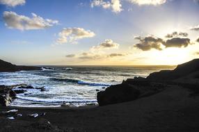 landscape of Lanzarote Sea Coast
