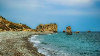 Landscape of AphroditeS Rock in Cyprus