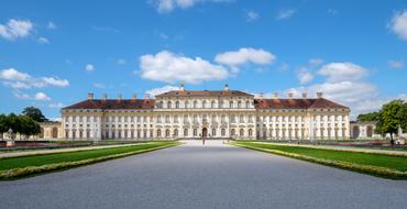 historic architecture in the garden of munich