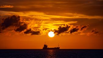 bright sunset Sky