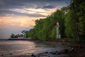 Landscape Lighthouse Water