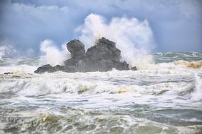Body Of Sea Rock Wave