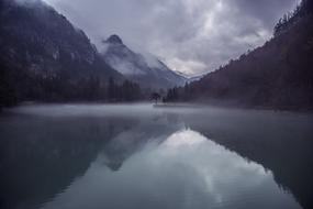 Mountains Lake Mist