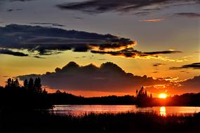 landscape of Sunset Twilight Sky