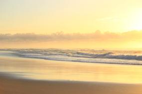 idyll golden Sunrise over Beach