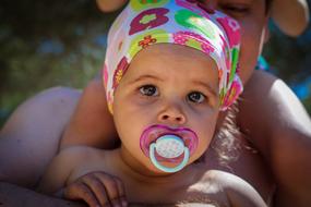 portrait of Girl Eyes at Summer