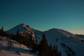 Mountains Sky at Sunset