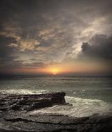 red Sun Beach Nature