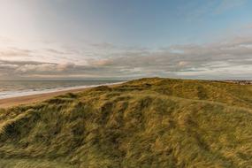 landscape of Dunes Beach North Sea