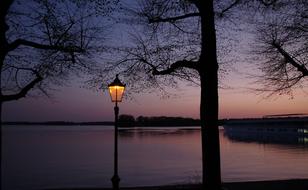Lantern at Sunset Blue Hour