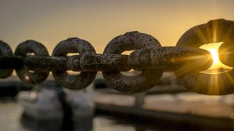 Boat Chain at Dawn