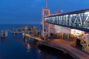 Ferry Bay Boat at evening