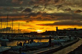 yellow twilight over macaronesia