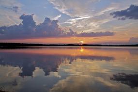 Landscape picture of Lake Sunset