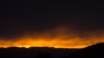 Sunset Dusk at dark Sky
