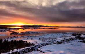 Landscape Sunset red Sky