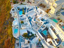 Santorini Drone Photo in Greece