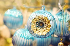 Christmas Ornaments Blue decoration