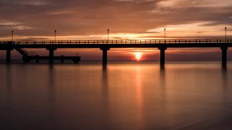 Beach Baltic Sea at Sunrise