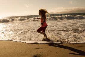 Beach Run Ocean