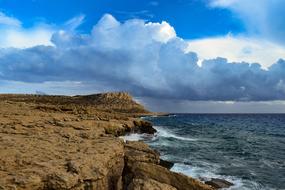 rocky coastline in cyprus