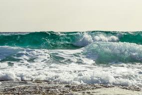 Wave Smashing Sea close-up