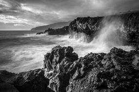 Sea Water and rocky coast