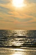 the Baltic Sea at sunlight