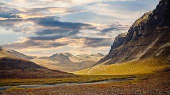 Landscape Mountain and Sky