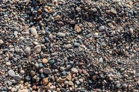beach pebbles close up
