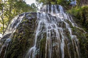 Waterfall Nature Wood Body Of