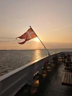 Flag Sunset Denmark