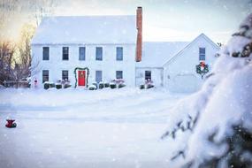 Christmas House White Winter