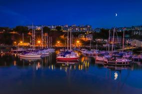 Port City Night landscape