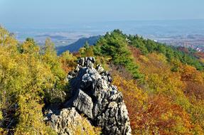 panoramic view of the devil's cliff in germany