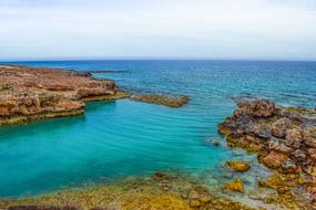 turquoise water off the coast of cyprus