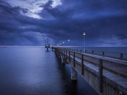 Sea Bridge at night