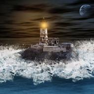 Lighthouse Sea Ocean