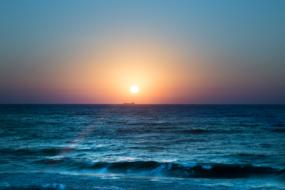 landscape of Sunrise over Sea