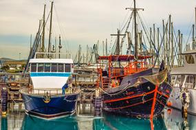 boats in the port of cyprus