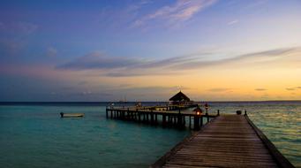 Water on the pier