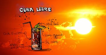 Cuba Libre Cocktail Drink