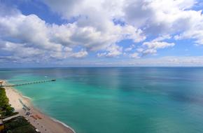 landscape of Atlantic Ocean Sunny Isles Beach
