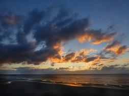 Sky Storm Sea Evening