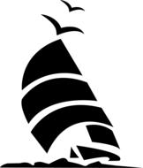 cartoon sailboat ocean clipart