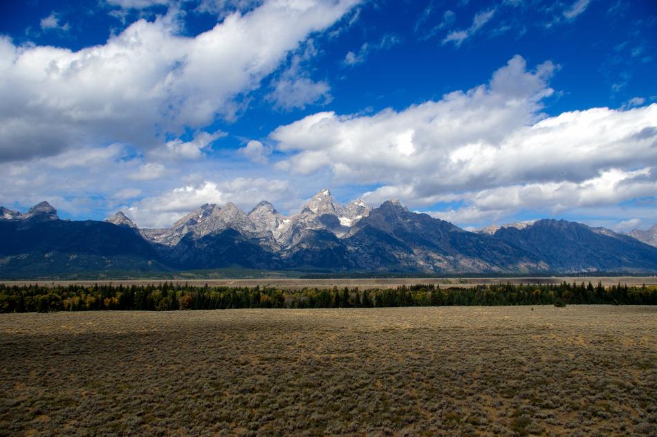 landscape of Tetons Rising Over The Valley