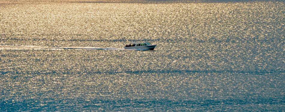 Powerboat Evening Sun