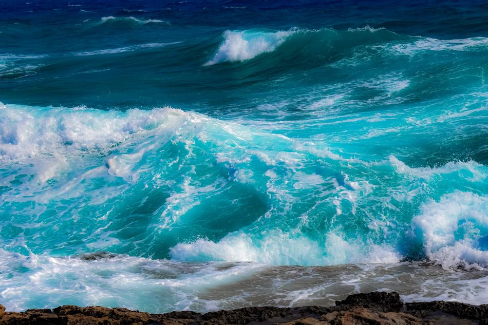 Surf Wave bue neon