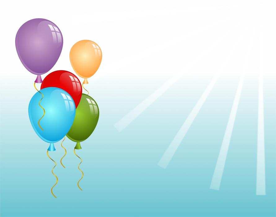 clipart of ballooons card holiday background
