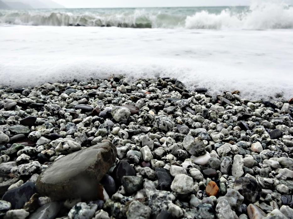 Beach Ocean stones